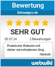 Bewertungen zu schnaeppo.de