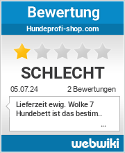 Bewertungen zu hundeprofi-shop.com