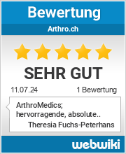 Bewertungen zu arthro.ch