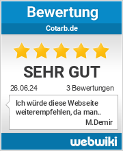 Bewertungen zu cotarb.de