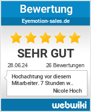 Bewertungen zu eyemotion-sales.de