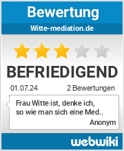 Bewertungen zu witte-mediation.de