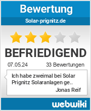 Bewertungen zu solar-prignitz.de