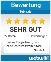 Bewertungen zu tobja.de