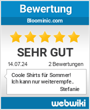Bewertungen zu bloominic.com