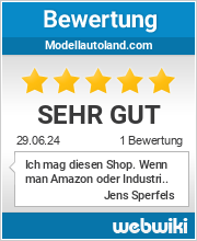 Bewertungen zu modellautoland.com