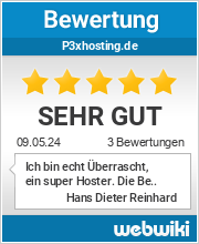 Bewertungen zu p3xhosting.de