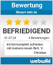 Bewertungen zu mozart-bett.de