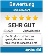 Bewertungen zu radio089.com