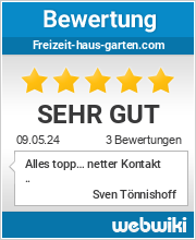 Bewertungen zu freizeit-haus-garten.com