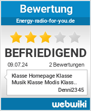 Bewertungen zu energy-radio-for-you.de