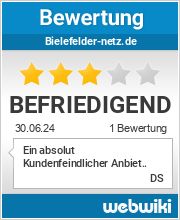 Bewertungen zu bielefelder-netz.de