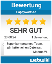Bewertungen zu happyworx.de