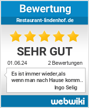 Bewertungen zu restaurant-lindenhof.de