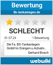 Bewertungen zu bs-tankanlagen.de
