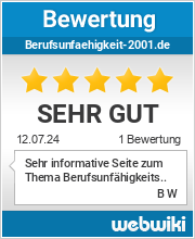 Bewertungen zu berufsunfaehigkeit-2001.de