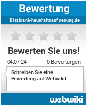 Bewertungen zu blitzblank-haushaltsaufloesung.de
