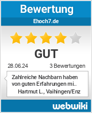 Bewertungen zu ehoch7.de