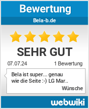 Bewertungen zu bela-b.de