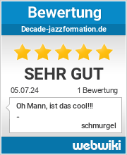 Bewertungen zu decade-jazzformation.de