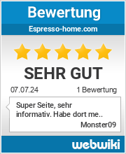 Bewertungen zu espresso-home.com