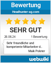 Bewertungen zu headhunter-ag.com