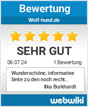 Bewertungen zu wolf-hund.de