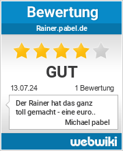 Bewertungen zu rainer.pabel.de