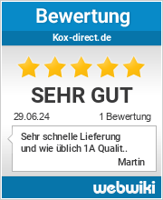 Bewertungen zu kox-direct.de