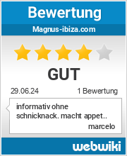 Bewertungen zu magnus-ibiza.com