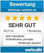 Bewertungen zu radiologie-wertheim.de