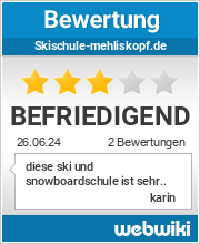 Bewertungen zu skischule-mehliskopf.de