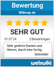 Bewertungen zu willimay.de