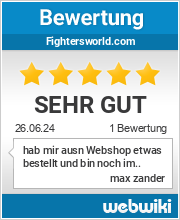 Bewertungen zu fightersworld.com