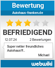 Bewertungen zu autohaus-franken.de