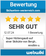 Bewertungen zu skihuetten-oesterreich.com