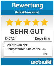 Bewertungen zu parkettbörse.net