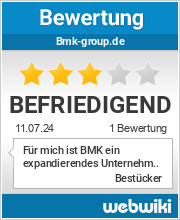 Bewertungen zu bmk-group.de
