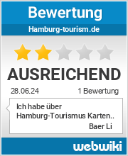 Bewertungen zu hamburg-tourism.de