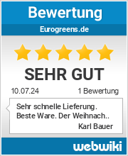 Bewertungen zu eurogreens.de