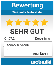 Bewertungen zu waldwelt-festival.de