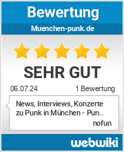 Bewertungen zu muenchen-punk.de