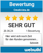 Bewertungen zu creativista.de