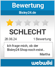 Bewertungen zu bisley24.de