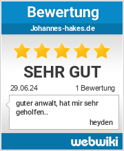 Bewertungen zu johannes-hakes.de