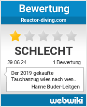 Bewertungen zu reactor-diving.com