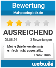 Bewertungen zu mainpostlogistik.de