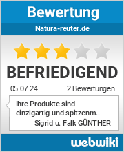 Bewertungen zu natura-reuter.de