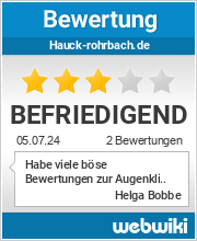 Bewertungen zu hauck-rohrbach.de