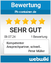 Bewertungen zu ph-container.de